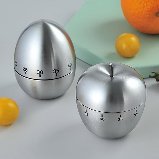 Mechanical Kitchen Timer, Cute Wind Up 60-Minute Manual Countdown for Kids, Classroom, Home, Study and Cooking