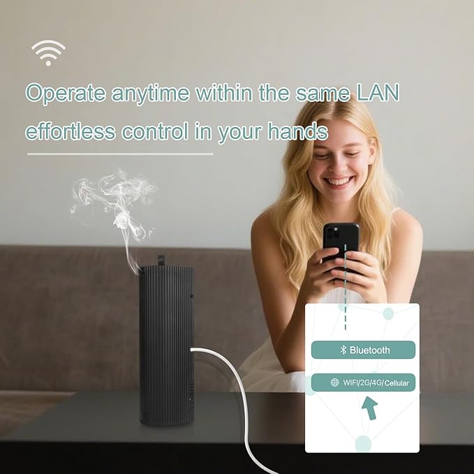 Aroma Scent Waterless Essential Oil Diffuser for Home, Aromatherapy Air Diffuser for Large Room