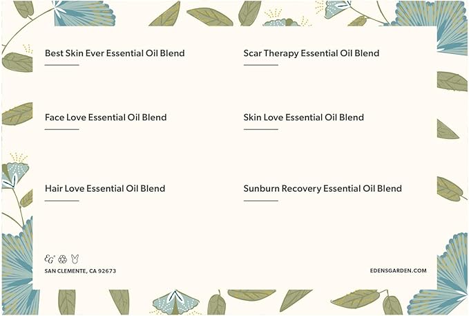 Edens Garden Essential Oils Body Discovery 6 Set – 100% Pure Therapeutic Grade, Undiluted, Natural Aromatherapy Scents for Diffusers, Massage & Yoga – Wellness Gift for Men & Women, .92 ml/ 6 Pack