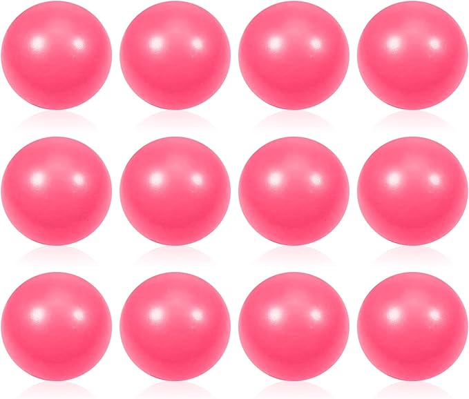 12 Pcs Pink Foam Stress Ball Squeeze Stress Relief Balls for Kids and Adults Hand Exercise Sensory Relief Toys for Anxiety ADHD Autism (Pink)