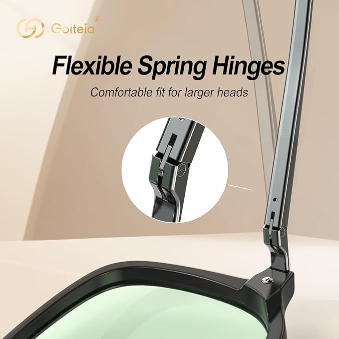 Goiteia Blue Light Glasses Men Women ā Retro 70s Gaming Glasses for Anti Eyestrain, Comfortable for All-Day Wear