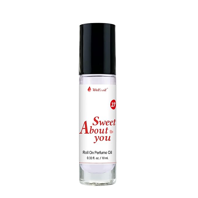 Well's Oil Roll-On Perfume Oil (Sweet About You) | Fruity & Floral Notes | Long-Lasting | Paraben-Free | 0.33 Fl Oz / 10 ml