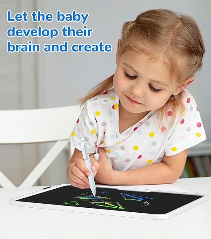 PS·baby 15Inch LCD Writing Tablet for Kids, Educate and Learn Children's Drawing Board Toys, Toys for Ages 2-6, Reusable Portable Drawing Tablet, Children's Gift