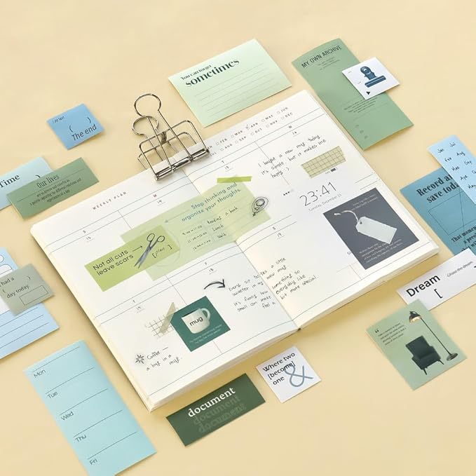 Monolike Today's Record Sticker Pack Series.2 (102Pcs) - Variety Pack, Journal, Scrapbook, Waterproof, Fancy Sticker