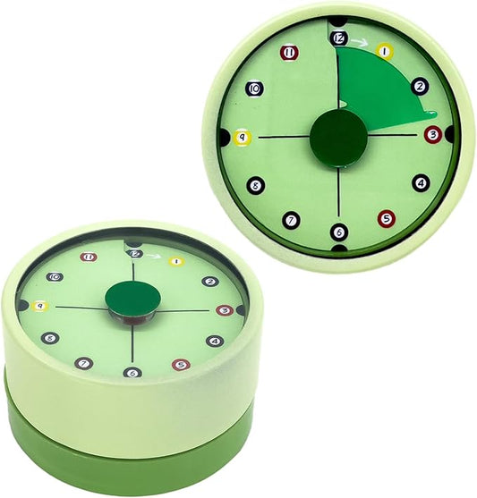 Kitchen Timer for Cooking, 2 PCS 60 Minute Visual Timer with Magnetic Base Mechanical Desk Timer for Home Kitchen Cooking Classroom Study Office Desk Use(Green)