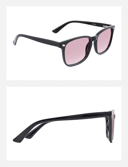 TIJN Blue Light Blocking Glasses for Women Men Clear Frame Square Nerd Eyeglasses Anti Blue Ray Computer Screen Glasses