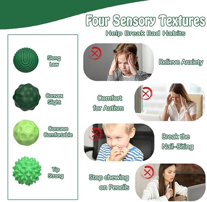 Magnetic Sensory Fidget Balls (8PCS), Weighted Magnet Balls Fidget Toys for Teens Adult ADHD Autism Anxiety, Quiet Stress Relief Office Desk Gadgets, Hand Therapy Sensory Toy Items Gift (Green)