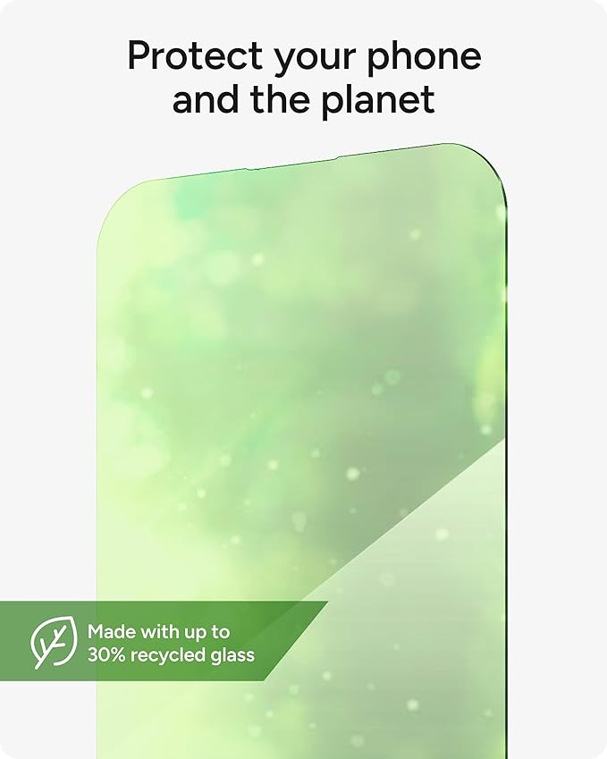 ZAGG XTR4 Screen Protector for iPhone 16/15-11x Stronger Tempered Glass, Blue Light Filtration, Anti-Reflective Technology, Graphene Reinforced, InvisibleShield, Easy Dust-Free Installation