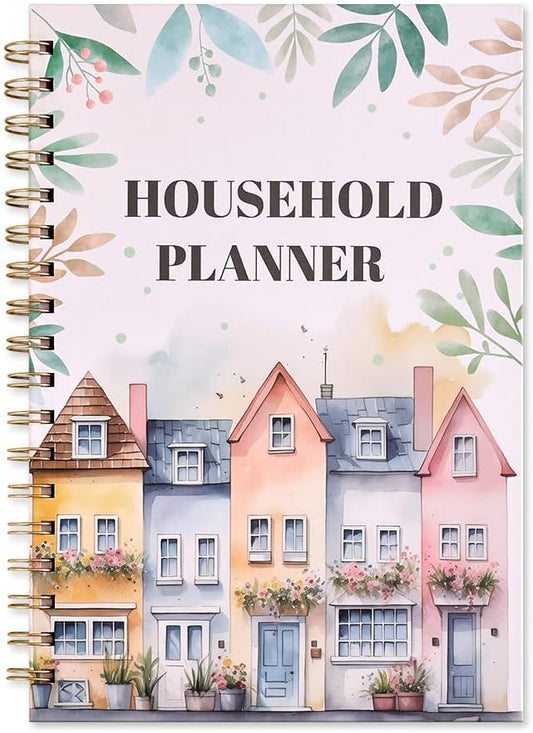 All-in-One Family Organizer & Home Management Binder: Calendar Scheduling, Finance Budget, Meal Planning & Grocery Lists, Cleaning Schedule, Activities & Health Tracker,For Busy Moms & Households