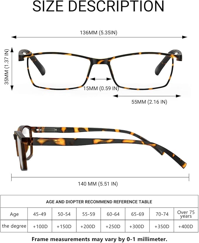 TERAISE Fashion Anti-blue light Reading Glasses Men Women Computer Reader