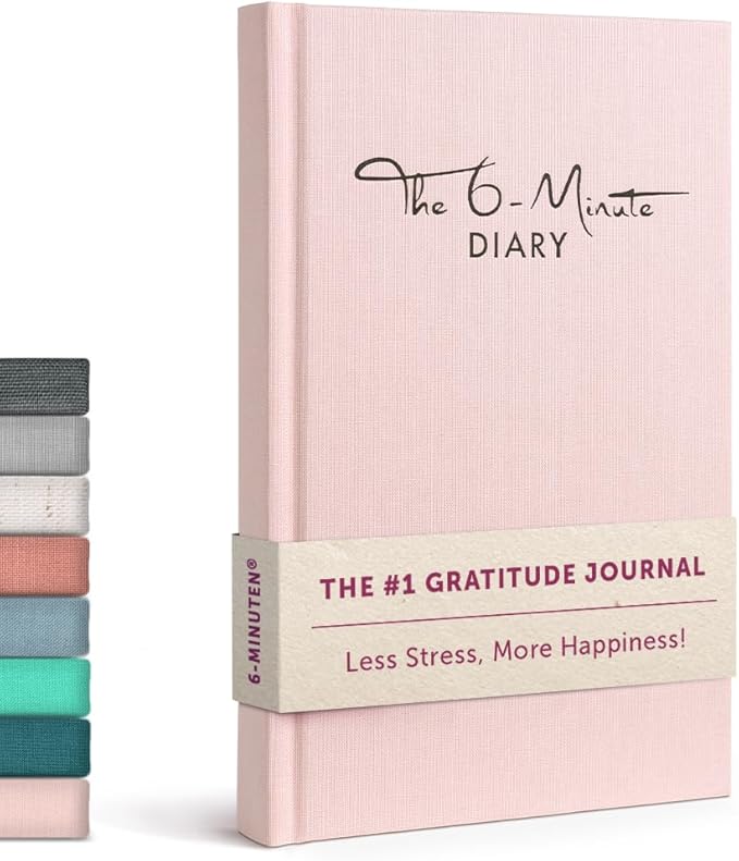 6-Minute Diary – 3-Million-User Gratitude Journal for Women & Men with Prompts – Guided Self Care Book Based on Positive Psychology – Daily Manifestation