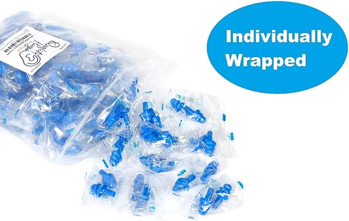 100 Pair Reusable Soft Silicone Ear Plugs Waterproof - Washable Ear Plugs for Swimming Music Concerts Construction Shooting Hunting Motor Sports Hunting Movie Ear Plugs for Sleeping Noise Cancelling