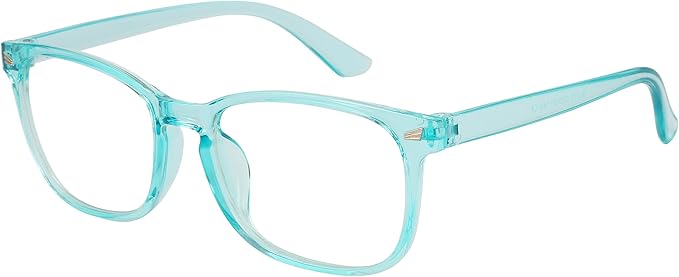 Blue Light Glasses for Woman Men | 99% Blue Light Blocking Glasses | Computer Glassess | Night Driving | Gaming | TV Phone Screen Reader Square Frame | Anti Eyestrain & UV Glare Protection