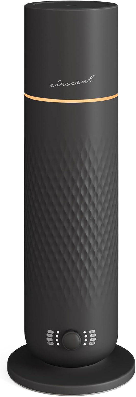 The AirScent Waterless Diffuser - Cold Air Scent Diffuser Oil Machine for Homes, Offices, Hotels and Spas - Fragrance Oil Aromatherapy Diffuser for Aesthetic Scenting - Color Black - Capacity 4.05 Oz