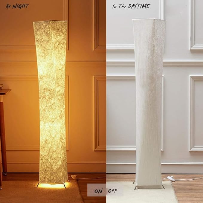 LEONC Floor Lamp with Remote, Tuya Smart 9W×2 Bulbs Included, 65" Smart Modern Floor Lamp with Alexa, Music Sync and 16 Million DIY Colors, RGB Color Changing Standing Lamp for Bedroom Living Room