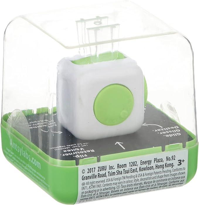 Antsy Labs The Original Fidget Cube, Stress Relief Desk Toy with 6 Sides, Gadget for Focus, Anxiety Relief, Sensory Processing Challenges, Fun Gift for Kids, Teens, and Adults, Pocket-Sized, Fresh