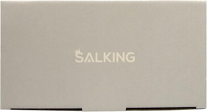 SALKING 2-in-1 Himalayan Salt Lamp & Ultrasonic Essential Oil Diffuser, Aromatherapy Diffuser Cool Mist Humidifier, Original Salt Therapy Lamp, 100% Pure Himalayan Salt, Ambient Glow, 150ml (White)