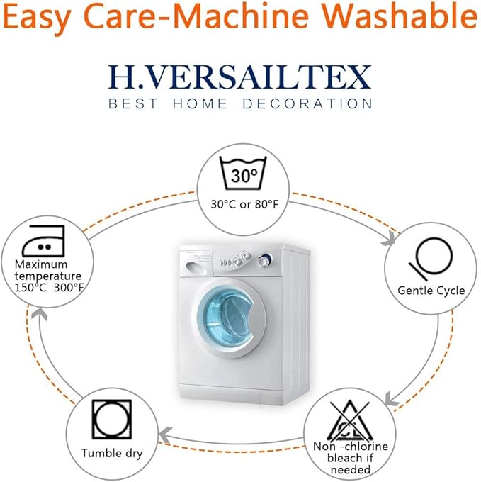 H.VERSAILTEX Super Stretch Individual Seat Cushion Covers Sofa Covers Couch Sets Slipcover Thick Jacquard Textured Twill Fabric (2 Piece Large Sofa Cushion Covers, Sage)