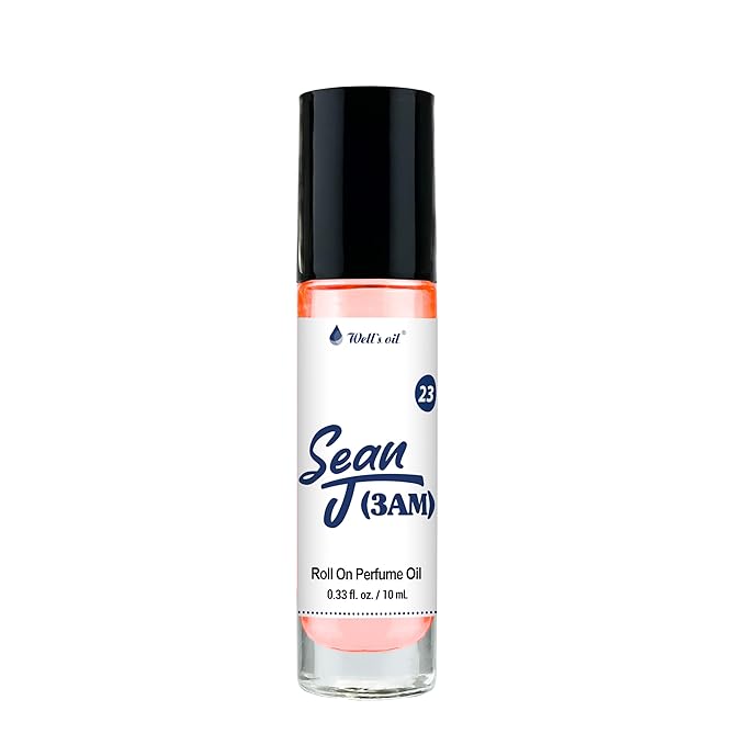 Well's Oil Roll-On Perfume Oil (Sean J (3AM)) | Top Notes of Bergamot & Orange | Long-Lasting | Paraben-Free | 0.33 Fl Oz / 10 ml