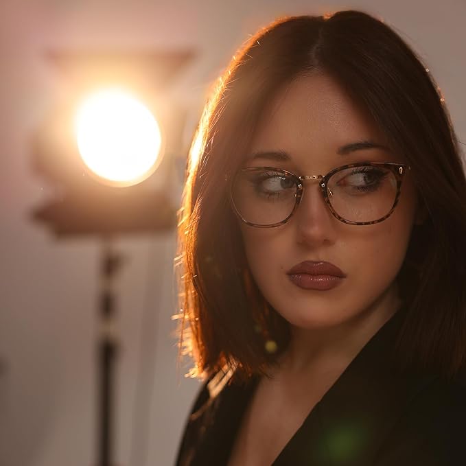 GUDVUE Blue Light Glasses, Computer/Gaming/TV/Phones Glasses for Women/men, Anti Glare/UV400/Eye Strain, Oval Leopard