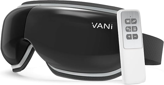 VANI Eyeliber 2 Plus Eye Massager with Remote, Birthday Gifts for Women/Men Her Him, Headache Massager for Migraines, Heated Eye Mask for Reducing Eye Strain, Dark Circles and Dry Eyes