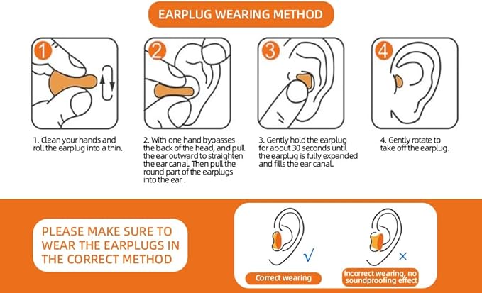 (500 Pairs) PU Foam Ear Plugs, Soft Disposable Ear Covers, Industrial Ear Plugs – SNR 37dB, Noise Reduction, Anti-Noise, Sound Insulation, Suitable for Hearing Protection in workshops and Factories.
