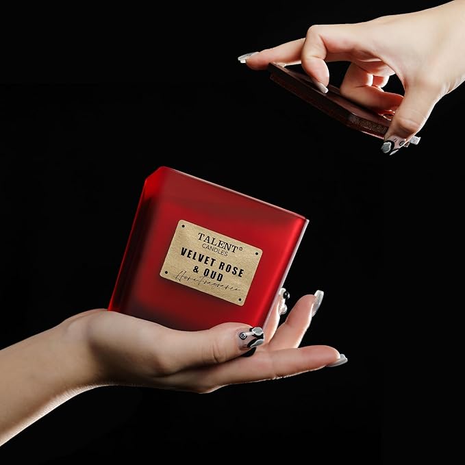 Scented Soy Candles, Deluxe Noble Aromatherapy Candles, Velvet Rose & Oud, Candles for Home Scented, 7.05oz