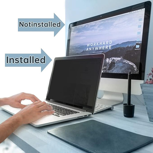 IPROKKO Laptop Privacy Screen 14 Inch, 16:9 Aspect, Compatible with HP, Dell, Acer, Asus, Samsung, Lenovo Yoga & More, Blue Light Block, Anti Glare, 1 Count