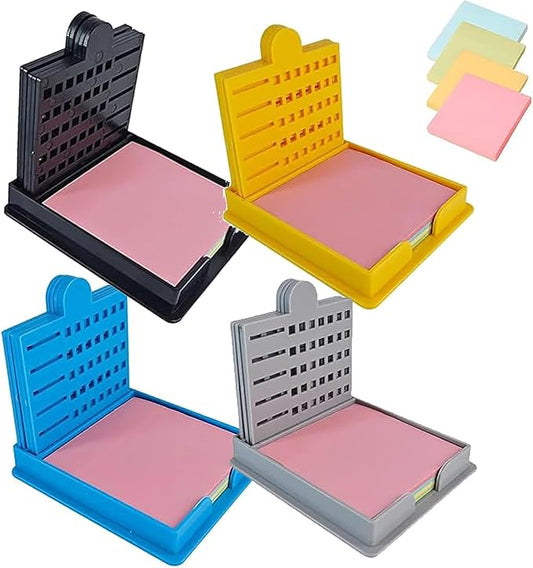 Smarter Sticky Note Kit, Ultimate Sticky Note Holder with Stencil, 5 Versatile Templates Organize Notes, Boost Productivity & Master Daily Planning, Perfect for to-Do Lists, Home, Office (Mix)