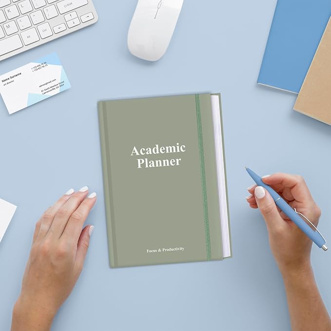 Academic Planner for 2025 2026 or Anytime – A5 Undated Weekly Student Planner For Homeschool, High School, College & Nursing Students, 200 Pages, 5.8" x 8.5", Green