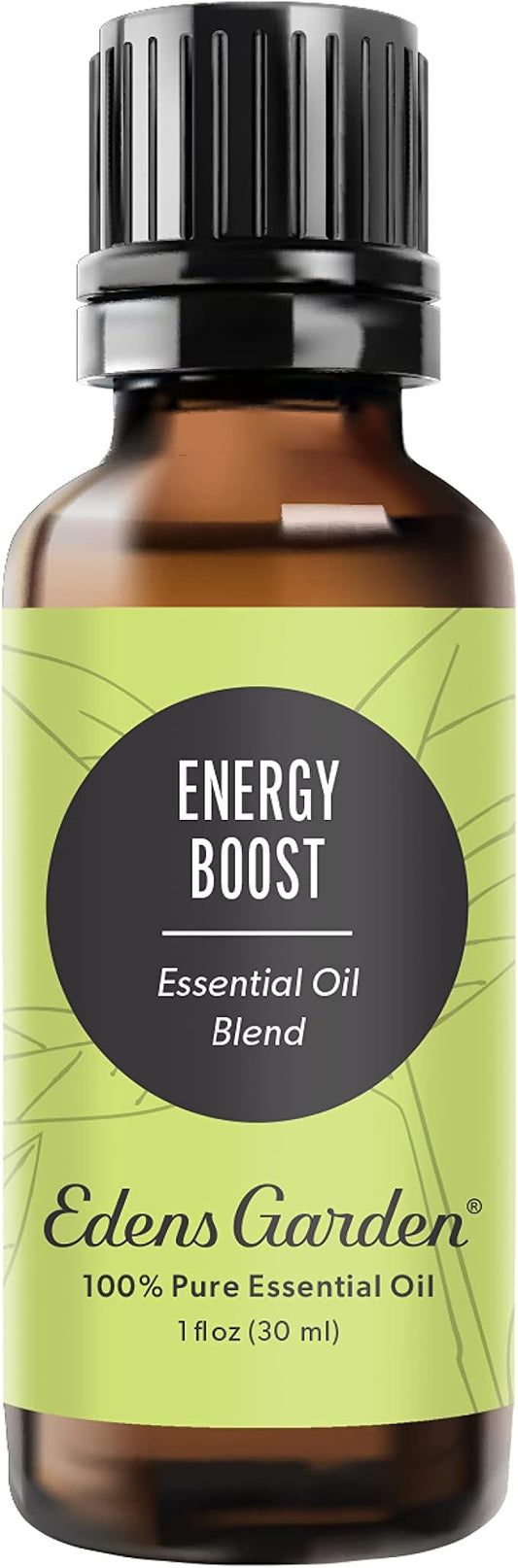 Edens Garden Energy Boost Essential Oil Blend- 100% Pure Premium Grade, Undiluted, Natural, Therapeutic, Aromatherapy, The Best for Kid Safe, Humidifiers, Skin 30 ml (1 fl oz)
