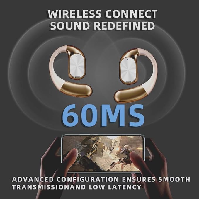 AI6.0 Bluetooth Headphones with Magnetic Protection Case, 156 Languages Support, Translation Earplugs for Wireless Headphones, Suitable for Travel, Business, Meetings and Study as Hearing Devices