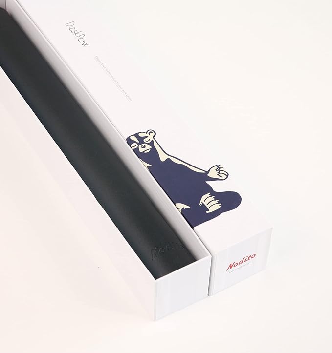 Dual-Sided Leather Desk Pad,Blotter for Laptop Computer,Mouse Pad,Writing,Drawing,Arts and Craft Mat (17"x35", Black/Red)