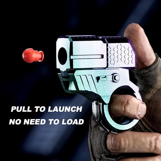 Metal Fidget Ring Fingertip Launcher Toy,Adult Sensory Stress Relief Fidget Toys,Best Gift Choice (Frosted Black)