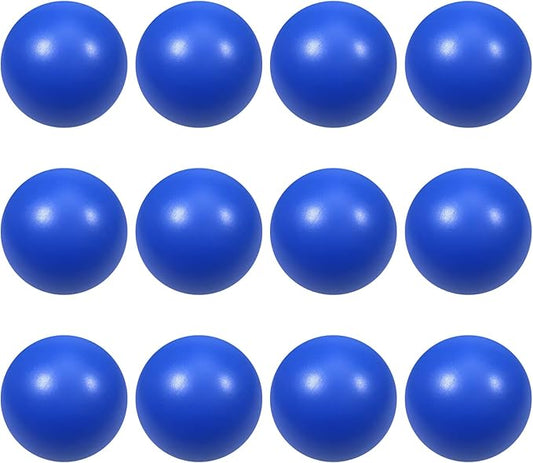 12 Pcs Blue Foam Stress Ball Squeeze Stress Relief Balls for Kids and Adults Hand Exercise Sensory Relief Toys for Anxiety ADHD Autism (Blue)
