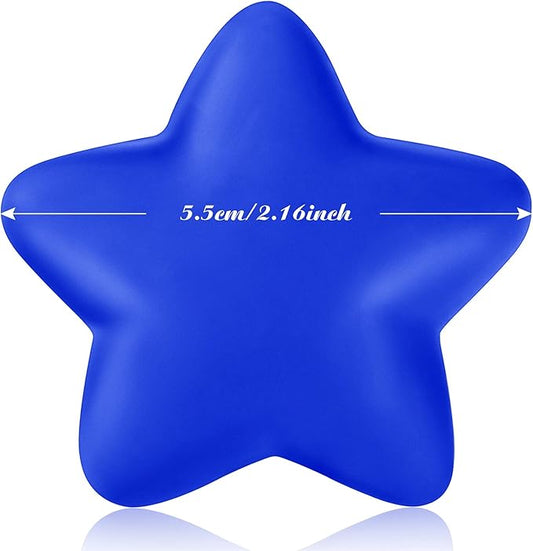 30 Pieces Star Stress Ball Bulk Mini Foam Stress Relief Ball for School Carnival Reward, Student Prizes, Party Bag Fillers