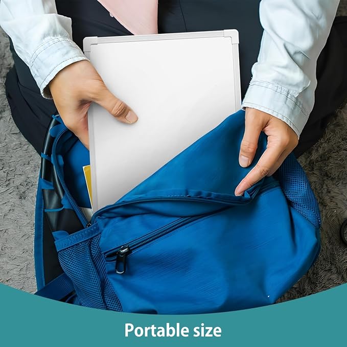 Dry Erase Board and Marker 11X14 Magnetic Mini White Boards, Double Sided Small White Boards Dry Erase Board with Lines Ruled and Blank for Kids