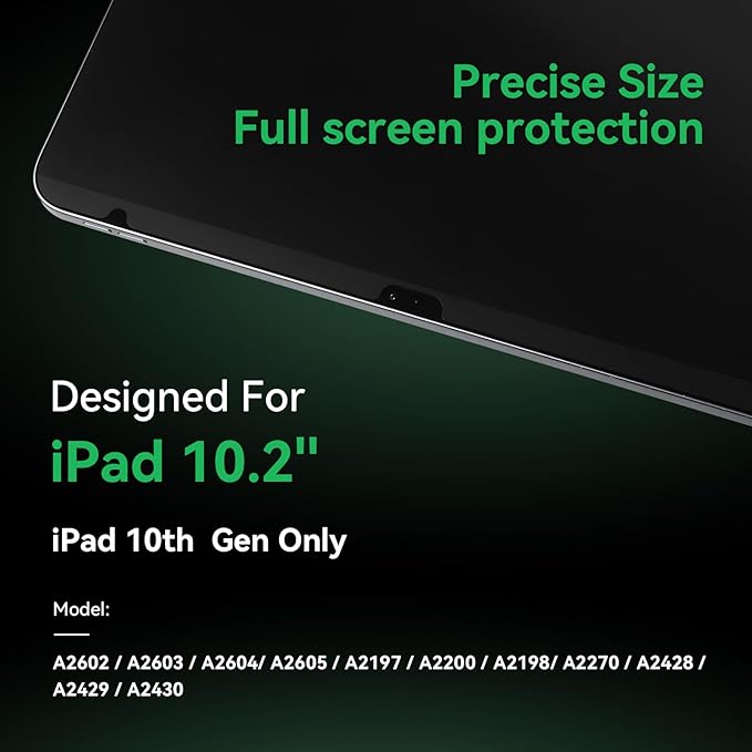 Magnetic Privacy Screen Protector Compatible with iPad 9th 8th 7th Gen 10.2'' Anti Glare Blue Light Filter, Bubble-Free Shield, Fingerprint-Proof Guard, Reusable Anti-Scratch Film, Anti-Spy Cover
