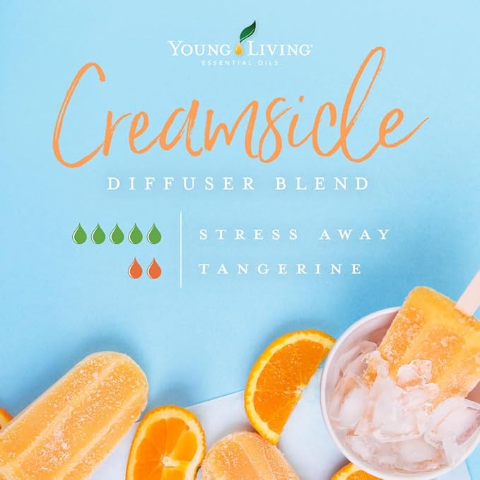 Young Living Tangerine Essential Oil 15ml - Delightfully Sweet Aroma, Contented Mindset When Diffused - Offers a Fresh, Sweet, Citrus Flavor, Provide Digestive, Lymphatic, and Immune Support