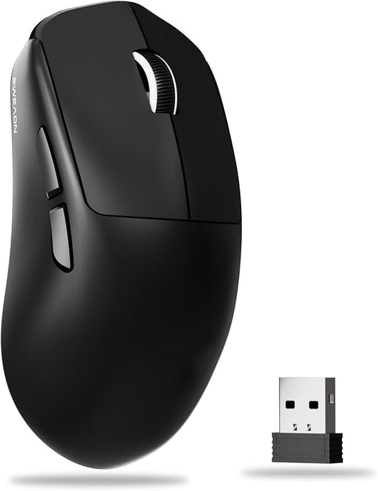 X23Pro Wireless Gaming Mouse, 2.4G/BT5.0/USB-C Esports Gaming Mouse, 800mAh Rechargeable Lightweight Mouse Gaming, 12000 DPI Wireless Mouse with 6 Programmable Buttons,for Laptop/PC/Mac, Black