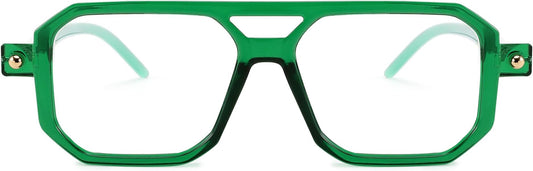 FEISEDY Vintage Square Blue Light Blocking Glasses Women Men 70s Flat Aviator Glasses Computer Anti Glare B0062