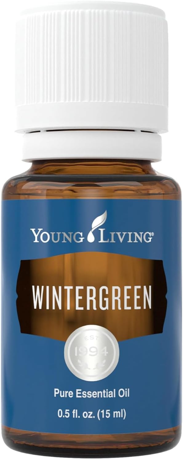 Young Living - Wintergreen Essential Oil 15 ml | Soothing Massage to Cool Fatigued Muscles | Cooling Sensation | Minty Aroma When Diffused or Inhaled | Child-Friendly Scent