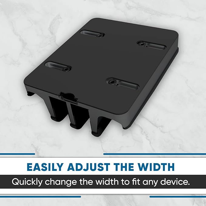 Elestoria 4 Device Vertical Laptop Stand – Adjustable Desktop Dock for MacBook, Dell, HP, Lenovo, iPad, Tablets & Phones – Multiple Slot Holder (Fits Up to 17.3") – Black