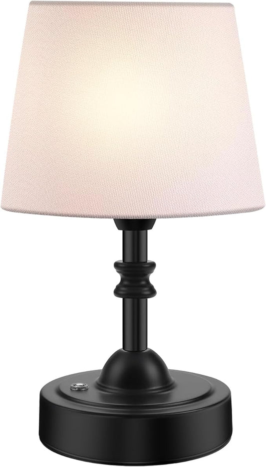 Portable Cordless Table Lamp, 5000mAh Rechargeable Battery Operated Bedside Lamps, 3-Level Dimmable Nightstand Lamp, Wireless Desk Lamps for Living Room Bedroom Office Patio Restaurants