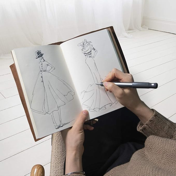 WANDERINGS A5 Lined Travelers Notebook Insert / A5 Journal Refill | 5.5" x 8.3" / 14cm x 21cm | 3 Booklets, 240 Lined Pages | Travelers Notebook Refills for Journals, Diaries, Planners