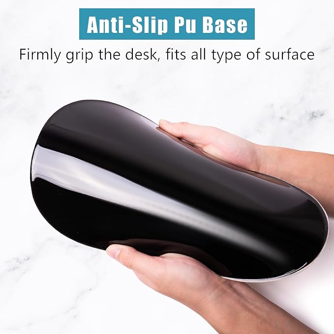 Mouse Pad, Ergonomic Mouse Pad with Wrist Rest Support and Non-Slip PU Base, Cute Computer Mousepad for Pain Relief, Office & Home, Beige Three Cats