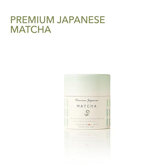 Japanese Green Tea Co. Matcha Green Tea Powder -100% Natural Authentic Japanese Powdered Green Tea – Single Origin Tea - Premium Grade – 1.8 oz, 50 g - Vegan, Non-GMO, Sugar-Free, and Gluten-Free