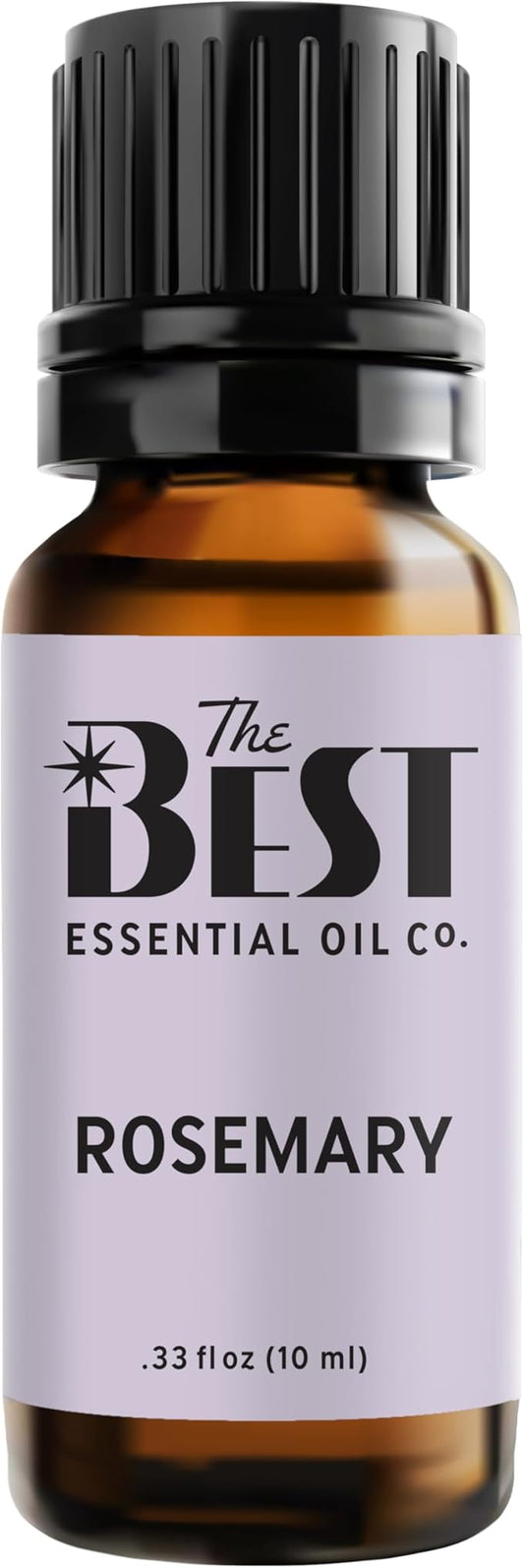 The Best Rosemary Essential Oil- Premium Grade- 100% Pure & Natural for Aromatherapy, Diffuser, Spa, Massage, Air Freshener- 10 ml (.33 fl oz)