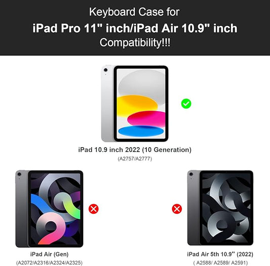 Keyboard Case for iPad Air 13 inch (M3 2025/M2, 2024),iPad Pro 12.9 inch (3/4/5/6th Gen) Magic Magnetic Backlit Keyboard Case with Multi-Touch Trackpad- Easy-Set Floating Cantilever Stand (light pink)