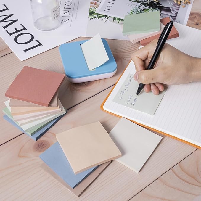 (16 Pack) Pop Up Sticky Notes 3x3 in Accordion Stickies Super Sticking Power Memo Pads Vintage Colors